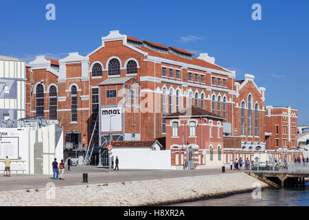 Le centre de Tejo, le début du 20e siècle, convertie en musée de l'électricité. Lisbonne, Portugal Banque D'Images