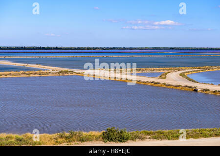 Les Salins du Midi, Aigues-Mortes, Camargue - FRANCE 30 Banque D'Images