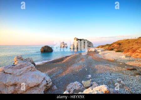 Rocher d'Aphrodite, Paphos, Chypre, Méditerranée orientale Banque D'Images