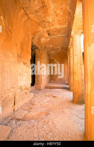 Tombes des rois, Paphos, Chypre, Méditerranée orientale Banque D'Images