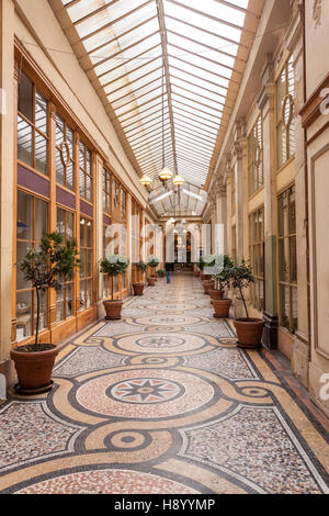 Galerie Vivienne à Paris, France. Banque D'Images