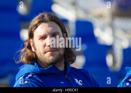 San Pedro Pinatar, Espagne. Jan 9, 2017. Le nouvel entraîneur-chef à Darmstadt, Torsten Frings, à l'amical de football entre SV Darmstadt 98 et SC Preussen Münster au San Pedro de Pinatar Arena Pinatar, Espagne, le 9 janvier 2017. Photo : Pascu Mendez//dpa/Alamy Live News Banque D'Images