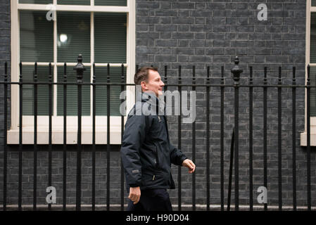 Londres, Royaume-Uni. 10 janvier, 2017. Jeremy Hunt, Secrétaire de la santé, les feuilles 10 Downing Street Crédit : Ian Davidson/Alamy Live News Banque D'Images