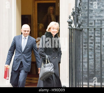 Londres, Royaume-Uni. 10 janvier, 2017. Andrea Leadsom, secrétaire de l'environnement, , laissez 10 Downing Street Crédit : Ian Davidson/Alamy Live News Banque D'Images