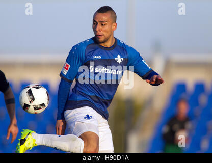 San Pedro Pinatar, Espagne. Jan 9, 2017. Aenis Ben-Hatira de Darmstadt en action pendant la coupe friendly entre SV Darmstadt 98 et SC Preussen Münster au San Pedro de Pinatar Arena Pinatar, Espagne, le 9 janvier 2017. Photo : Pascu Mendez/dpa/Alamy Live News Banque D'Images