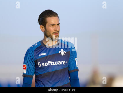 San Pedro Pinatar, Espagne. Jan 9, 2017. Mario Vrancic de Darmstadt en action pendant la coupe friendly entre SV Darmstadt 98 et SC Preussen Münster au San Pedro de Pinatar Arena Pinatar, Espagne, le 9 janvier 2017. Photo : Pascu Mendez/dpa/Alamy Live News Banque D'Images