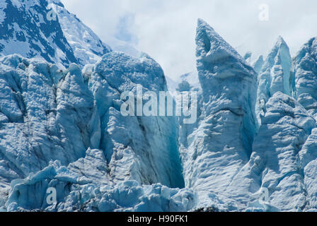 Avis de Margerie Glacier à Glacier Bay National Park, Alaska Banque D'Images