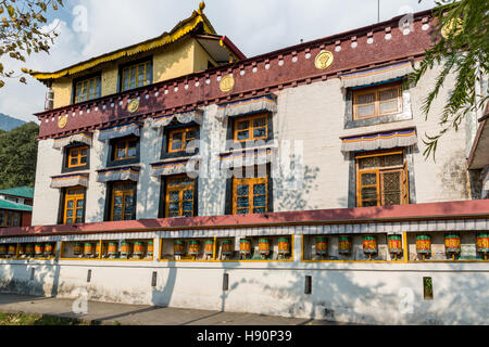 Tse Dip Chok Ling Monastery, McLeod Ganj, Dharamsala, Himachal Pradesh, Inde Banque D'Images