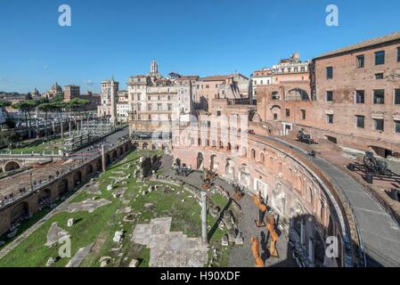 L'Italie, Rome, 9 novembre 2016 : Le Musée de la Marchés de Trajan (Traianei) Mercati Traianei marché Photo © Fabio Mazzarella/Sintesi/Alamy Stock Ph Banque D'Images