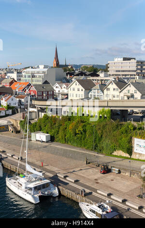 Aperçu de la ville de Haugesund en Norvège Banque D'Images