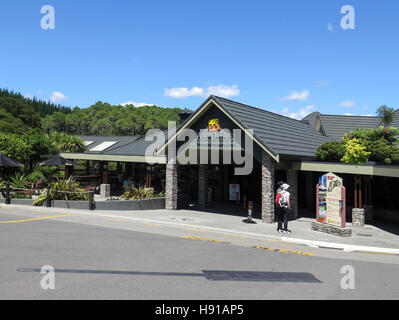 Entrée au Parc Thermal de Waiotapu à Rotorua, île du Nord, Nouvelle-Zélande Banque D'Images