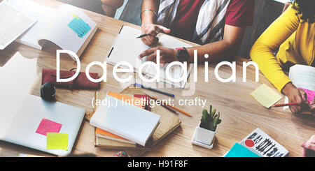 Daedalian Intelligent astucieux Concept Smart artistique Banque D'Images