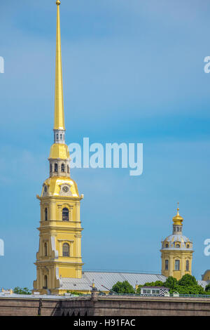 La Cathédrale de Pierre et Paul et Saint Petersburg Russie Forteresse Banque D'Images