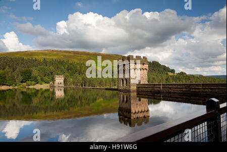 Barrage de Howden, Lady Bower réservoir, Derbyshire, Angleterre, Royaume-Uni Banque D'Images