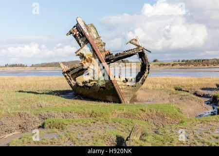 Fleetwood Marsh épaves Banque D'Images