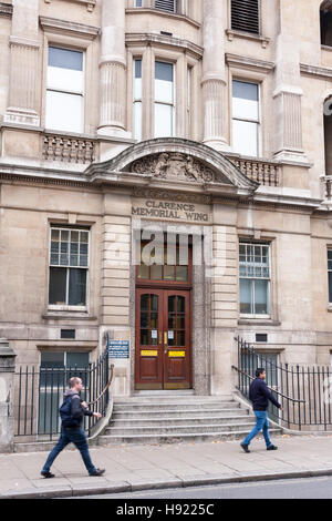 Entrée de l'aile de Memorial Clarence St Mary's Hospital, London, UK Banque D'Images