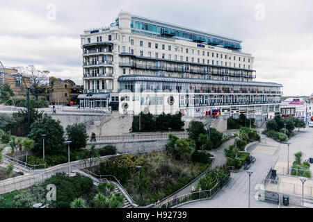 Grosvenor Casino & Park Inn by Radisson Palace Hôtel, avec hébergement et une vue panoramique. Southend-on-sea, Essex, Angleterre Banque D'Images
