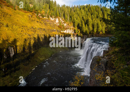 La région de Mesa Falls sur la Henry's Fork River dans l'Idaho Banque D'Images