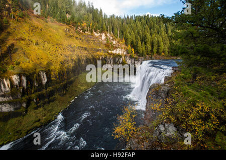 La région de Mesa Falls sur la Henry's Fork River dans l'Idaho Banque D'Images