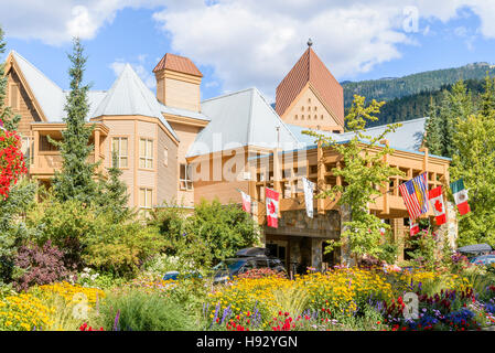 Club Intrawest Resort, Upper Village de Whistler, Whistler, British Columbia, Canada. Banque D'Images