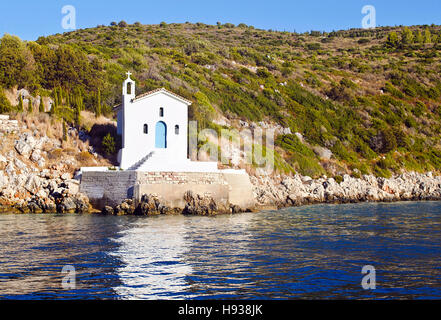 Chapelle Saint André dans l''île d''Ithaque Grèce Banque D'Images