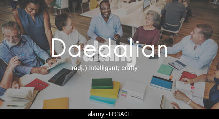 Daedalian Intelligent astucieux Concept Smart artistique Banque D'Images