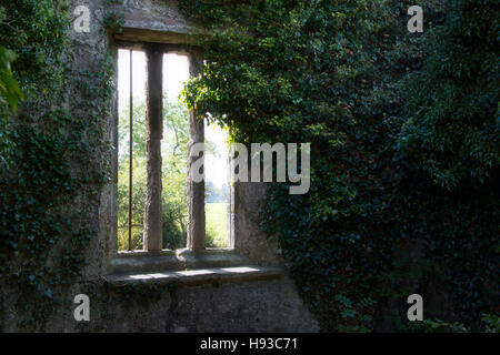 Situé dans la fenêtre de l'ouest de l'église paroissiale de Culross Kirk. Emplacement pour le film Black Kirk dans "Outlander". Banque D'Images