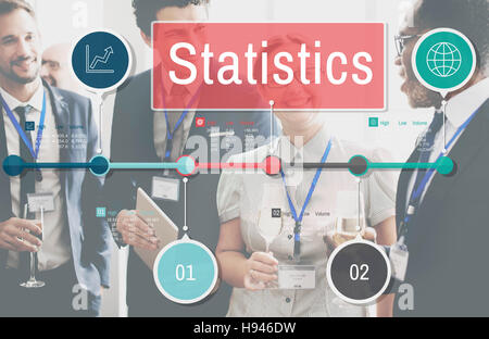 L'efficacité des processus statistiques Planning Research Concept Banque D'Images