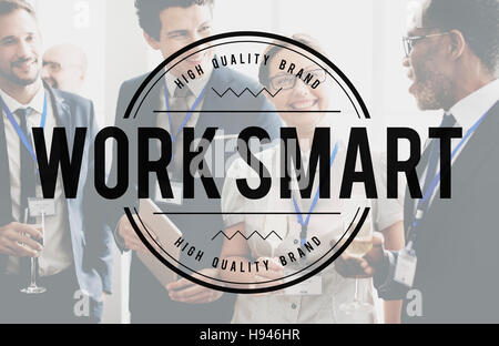 La planification de la production effective Work Smart Concept Banque D'Images