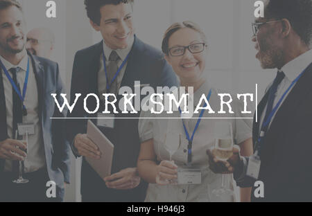 La planification de la production effective Work Smart Concept Banque D'Images