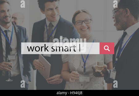 La planification de la production effective Work Smart Concept Banque D'Images