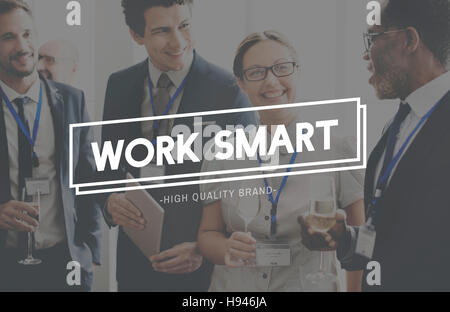 La planification de la production effective Work Smart Concept Banque D'Images