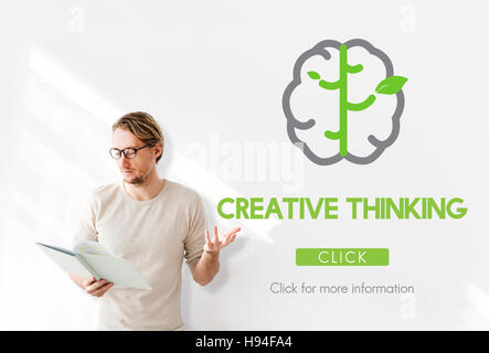 La pensée créatrice des Big Data Concept Idées Banque D'Images