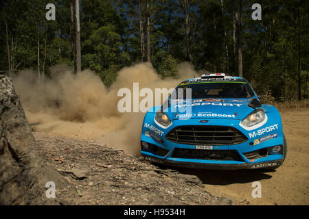 Coffs Harbour, Australie. 18 novembre, 2016. Stade 4 spécial. Eric Camilli, M-Sport World Rally Team. Credit : Russell Hunter/Alamy Live News Banque D'Images