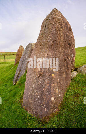 Auchagallon, cairn cairn funéraire antique / Stone Circle, Isle of Arran, North Ayrshire, Ecosse Banque D'Images