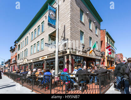 Amérique du Nord, Canada, Ottawa, le Marché By, cafe Banque D'Images