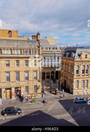 Royaume-uni, Ecosse, Edimbourg, Elevated view de la Chambers Street. Banque D'Images