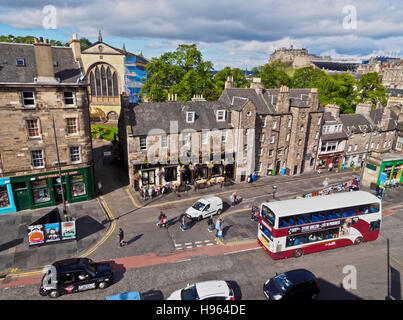 Royaume-uni, Ecosse, Edimbourg, vue de la George IV Bridge Street. Banque D'Images