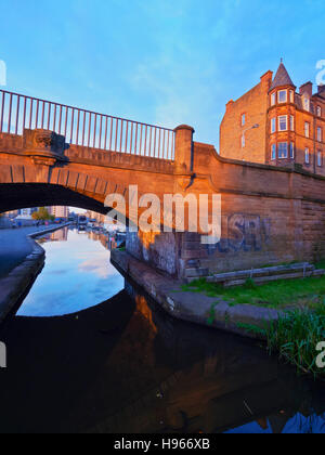 Royaume-uni, Ecosse, Lothian, Édimbourg, vue sur le Canal de l'Union. Banque D'Images