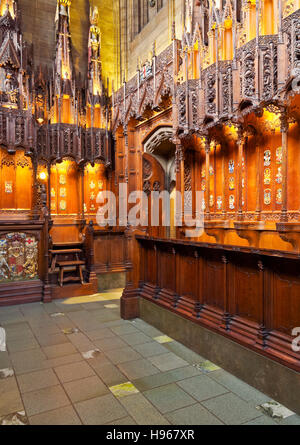 Royaume-uni, Ecosse, Lothian, Édimbourg, vue de l'intérieur de la chapelle chardon dans la cathédrale St Giles'. Banque D'Images