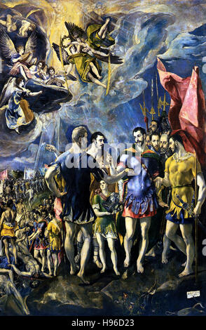 Domínikos Theotokópoulos a.k.a El Greco - Le Martyre de Saint Maurice et ses légions Banque D'Images