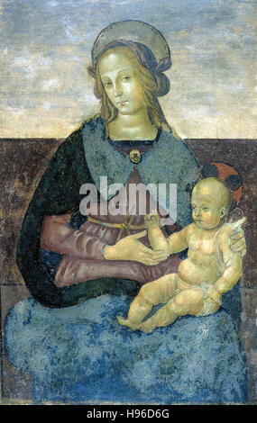 Pietro Perugino - Vierge à l'enfant Banque D'Images