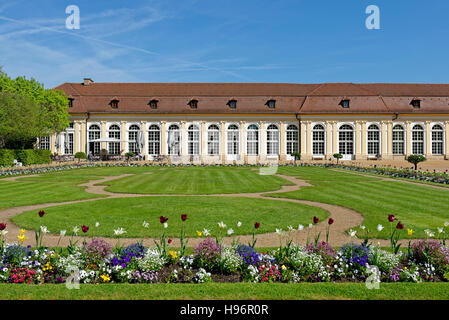 Et la cour de l'orangerie, Ansbach Résidence, Ansbach, en Bavière, Allemagne Banque D'Images