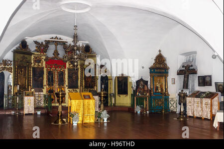 Temple de l'église inférieure de la résurrection dans le village. Selco-Karelian Banque D'Images