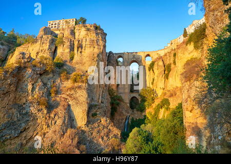 Ronda - Puente Nuevo, Andalousie, Espagne Banque D'Images