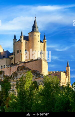 Espagne - Château de Segovia Banque D'Images