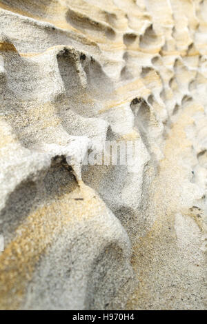 Formation de grès à Maitland, Baie de Bouddi National Park, Nouvelle Galles du Sud - Australie Banque D'Images