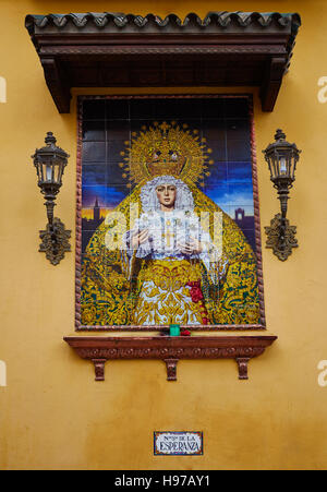 Esperanza Macarena Séville en vierge Banque D'Images