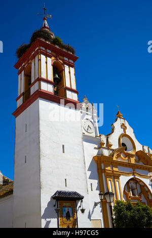 Castilblanco église par la via de la Plata chemin de l'Espagne en Andalousie Banque D'Images