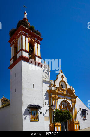 Castilblanco église par la via de la Plata chemin de l'Espagne en Andalousie Banque D'Images